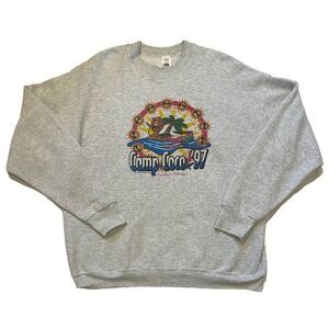 Vintage 1997 Fruit of the Loom Camp Coco Logo Caribbean Adventures Sweatshirt XL